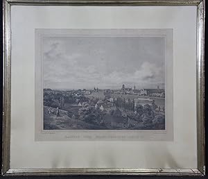 Danzig vom Bischofsberge gesehen. Lithographie von Friedrich Edouard Meyerheim (1808-1879).