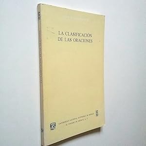 Seller image for La clasificacin de las oraciones. Historia de un lento proceso for sale by MAUTALOS LIBRERA