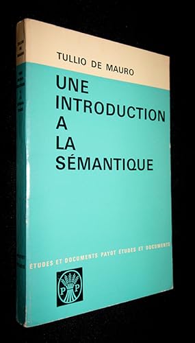 Image du vendeur pour Une introduction  la smantique mis en vente par Abraxas-libris