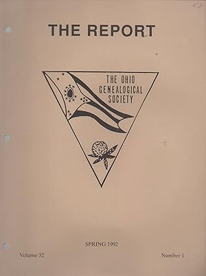 Bild des Verkufers fr The Report of the Ohio Genealogical Society Volume 32 Number 1 Spring 1992 zum Verkauf von Book Booth