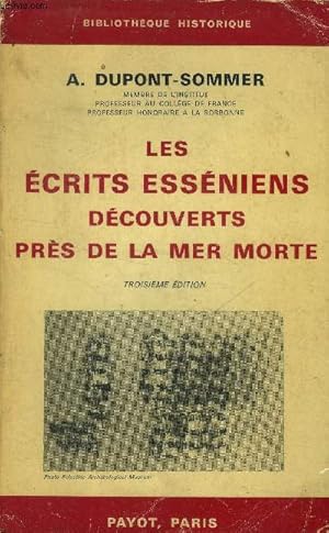 Bild des Verkufers fr Les crits Essniens dcouverts prs de la Mer morte zum Verkauf von Le-Livre