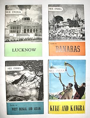 Imagen del vendedor de 4 See India guides - 1) West Bengal and Assam 2) Banaras [ Benares ] 3) Lucknow 4) Kulu and Kangra a la venta por Dendera