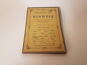 Topographische Karte der Schweiz 1 : 100 000 Blatt XVIII. Durch das eigenössische Stabsbureau unt...