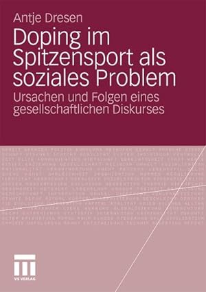 Seller image for Doping im Spitzensport als soziales Problem for sale by BuchWeltWeit Ludwig Meier e.K.