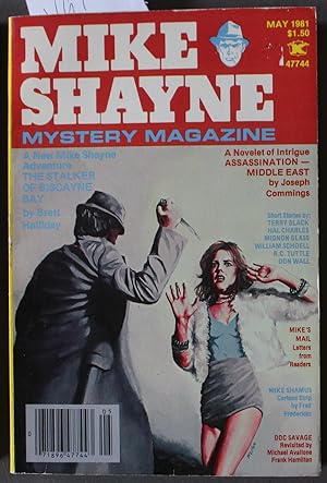 Bild des Verkufers fr Mike Shayne - Mystery Magazine (Pulp Digest Magazine); Vol. 45, No.5 May 1981 Published by Renown Publications Inc. The Stalker of Biscayne Bay by Brett Halliday; Assassination - Middle East by Joseph Commings; Terry Black; Hal Charles; Mignon Glass; zum Verkauf von Comic World