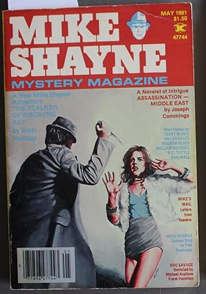 Image du vendeur pour Mike Shayne - Mystery Magazine (Pulp Digest Magazine); Vol. 45, No.5 May 1981 Published by Renown Publications Inc. The Stalker of Biscayne Bay by Brett Halliday; Assassination - Middle East by Joseph Commings; Terry Black; Hal Charles; Mignon Glass; mis en vente par Comic World