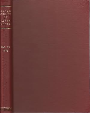 Transactions of The Asiatic Society of Japan. Vol. 24. 1896.