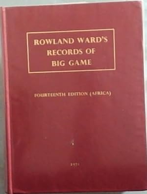 Bild des Verkufers fr Rowland Ward's Records of Big Game zum Verkauf von Chapter 1