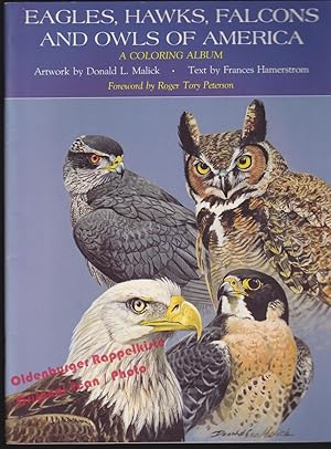 Eagles, Hawks, Falcons and Owls of America: A Coloring Album - Hamterstrom, Frances