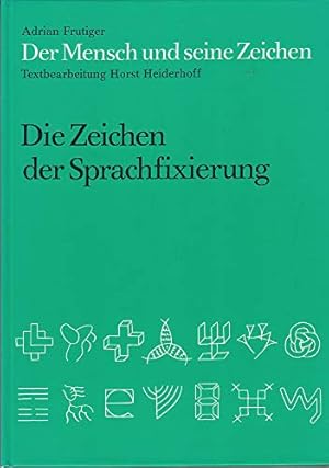 Bild des Verkufers fr Die Zeichen der Sprachfixierung., Bd 2 zum Verkauf von Preiswerterlesen1 Buchhaus Hesse