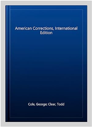 Seller image for American Corrections, International Edition for sale by GreatBookPrices