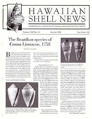 Seller image for Hawaiian Shell News (New Series), Vol. XLII No. 10 for sale by ConchBooks