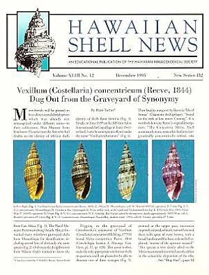 Seller image for Hawaiian Shell News (New Series), Vol. XLIII No. 12 for sale by ConchBooks