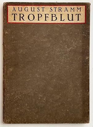 Bild des Verkufers fr Tropfblut. Gedichte. zum Verkauf von Versand-Antiquariat Rainer Richner