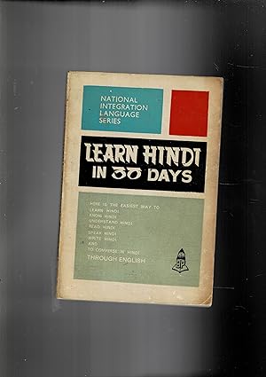 Seller image for Learn Hindi in 30 days. for sale by Libreria Gull