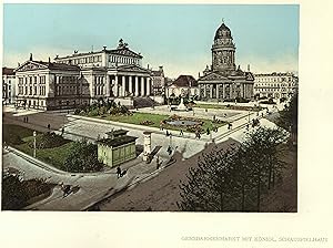 Bild des Verkufers fr Gensdarmenmarkt mit Knigl. Schauspielhaus" (thatre national). zum Verkauf von Antiquariat Clemens Paulusch GmbH