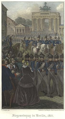 Bild des Verkufers fr Siegeseinzug in Berlin, 1815. zum Verkauf von Antiquariat Clemens Paulusch GmbH