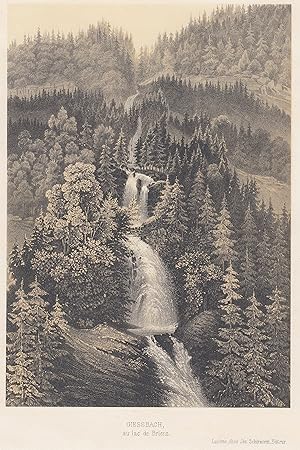 Bild des Verkufers fr Ansicht des Wasserfalls. zum Verkauf von Antiquariat Clemens Paulusch GmbH