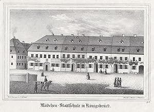 Bild des Verkufers fr Teilansicht, Mdchenschule. zum Verkauf von Antiquariat Clemens Paulusch GmbH