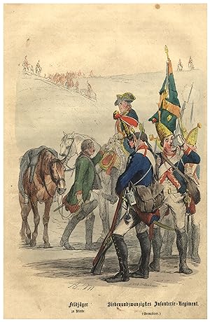 Bild des Verkufers fr Feldjger zu Pferde - Siebenundzwanzigstes Infanterie Regiment (Grenadier). zum Verkauf von Antiquariat Clemens Paulusch GmbH