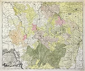 Kupferstich- Karte, b. G. Valk, "Generalis Lotharingia, Dispartita in Ducatum ejus Proprium, et B...