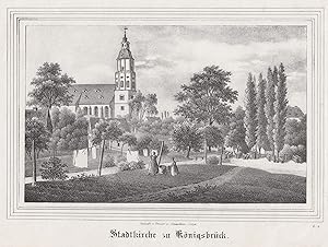 Bild des Verkufers fr Teilansicht, Stadtkirche. zum Verkauf von Antiquariat Clemens Paulusch GmbH