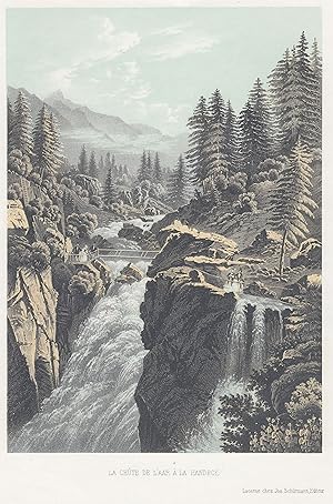 Bild des Verkufers fr Aare Fall bei Handeck. zum Verkauf von Antiquariat Clemens Paulusch GmbH