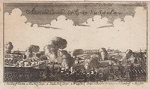 Imagen del vendedor de Darstellung der "Action u. Canonade bey . d. 21. Sept. A 1759". a la venta por Antiquariat Clemens Paulusch GmbH