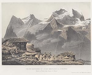 Bild des Verkufers fr Blick zu den Bergen von der Wengeralp. zum Verkauf von Antiquariat Clemens Paulusch GmbH