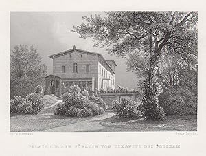 Bild des Verkufers fr Villa Liegnitz, "Palais I.D. der Frstin von Liegnitz bei Potsdam". zum Verkauf von Antiquariat Clemens Paulusch GmbH