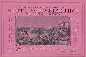 Bild des Verkufers fr Teilansicht, mit Hotel "Schweizerhof". zum Verkauf von Antiquariat Clemens Paulusch GmbH