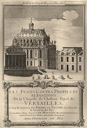 Bild des Verkufers fr Schlokapelle, "Profil de la Chapelle Royale de Versailles.". zum Verkauf von Antiquariat Clemens Paulusch GmbH