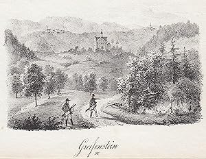Bild des Verkufers fr Ansicht des Schlosses "Greifenstein 20". zum Verkauf von Antiquariat Clemens Paulusch GmbH
