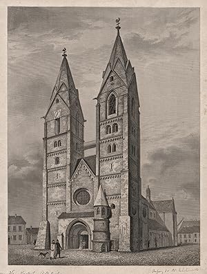 Bild des Verkufers fr Teilansicht, Stiftskirche. zum Verkauf von Antiquariat Clemens Paulusch GmbH