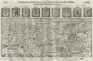 Holzschnitt- Karte, aus Seb. Münster, "Beschreibung des lands Pomern/ sampt allen Hertzogthumben/...