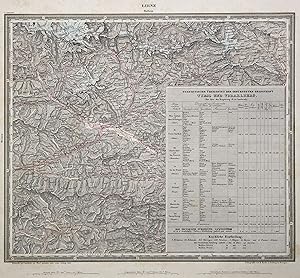 Litho.- Karte, n. Woerl b. Herder, "Innsbruck".