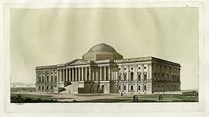 Antique Print-WASHINGTON-CAPITOL BUILDING-PL.XLV.-Ferrario-Castellini-c.1827
