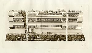 Antique Print-RUINS-TOMBS-MITLA-AZTEC-MEXICO-PL.LXXV.-Ferrario-Fumagalli-c.1827
