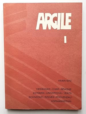 Bild des Verkufers fr Argile nI : hiver 1973 - zum Verkauf von Le Livre  Venir