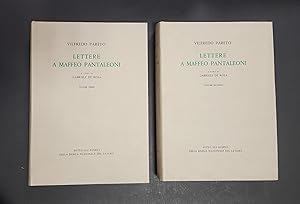 Vilfredo Pareto. Lettere a Maffeo Pantaleoni. Banca Nazionale del Lavoro. 1960 - I. Tir. lim. 300...