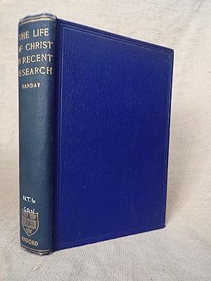 Seller image for THE LIFE OF CHRIST IN RECENT RESEARCH for sale by Gage Postal Books