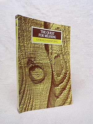 Seller image for THE QUEST FOR MEANING for sale by Gage Postal Books