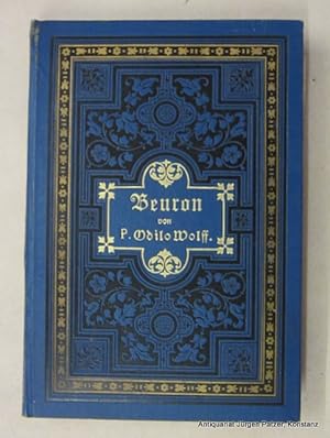 Imagen del vendedor de Beuron. Bilder und Erinnerungen aus dem Mnchsleben der Jetztzeit. 2., verbesserte Auflage. Stuttgart, Sddeutsche Verlagsbuchhandlung, (1892). Mit 2 Portrts, teils fotografischen Tafelabbildungen u. Illustrationen im Text. 2 Bl., 193 S. Or.-Lwd. mit reicher Gold- u. Schwarzprgung; minimal berieben. a la venta por Jrgen Patzer