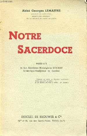 Seller image for Notre Sacerdoce. for sale by Le-Livre