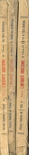 Imagen del vendedor de Histoire gnrale de l'glise - L'antiquit chrtienne tome 1 - En 3 volumes - Volumes 1 + 2 + 3 - Volume 1 : Les temps apostoliques 30-100 - Volume 2 : Le temps des perscutions 100-313 - Volume 3 : L'glise et l'tat chrtien 313-476. a la venta por Le-Livre