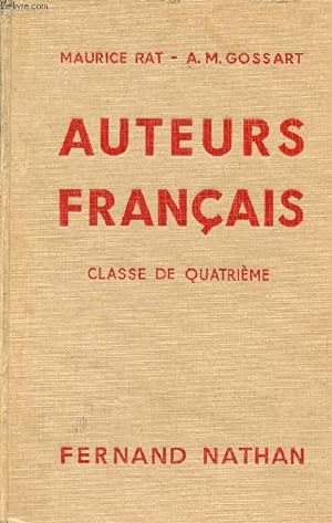 Seller image for Auteurs franais classe de quatrime. for sale by Le-Livre