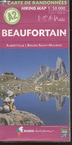 Bild des Verkufers fr Beaufortain (Alpes A2) : Albertville - Bourg-Saint-Maurice. Hiking Map :1 : 50 000 (1cm = 500m) zum Verkauf von Le-Livre