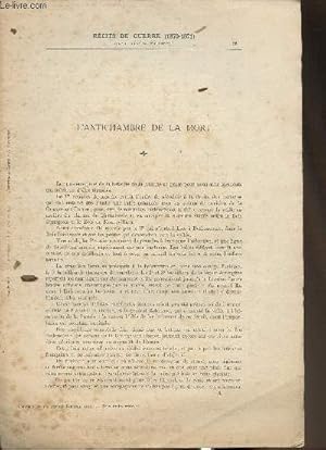 Imagen del vendedor de Rcits de guerre (1870-1871) L'antichambre de la mort- Supplment de l'Illustration du 28 octobre 1911 a la venta por Le-Livre