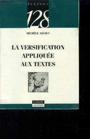 Seller image for La versification applique aux textes for sale by Le-Livre