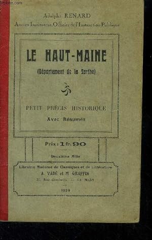 Bild des Verkufers fr Le haut Maine Petit prcis historique zum Verkauf von Le-Livre